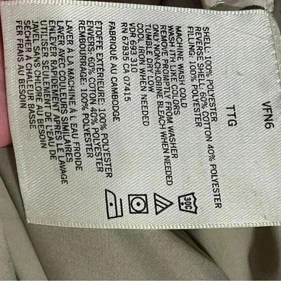 Nautica Reversible Jacket size XL Gray on one side Tan on the other side *read - Picture 12 of 12